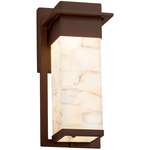 Alabaster Rocks Pacific Outdoor Wall Sconce - Dark Bronze / Alabaster Rocks