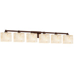 Alabaster Rocks Regency Bathroom Vanity Light - Dark Bronze / Alabaster Rocks