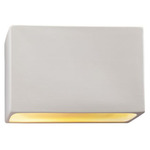 Ambiance Rectangle Closed Top Outdoor Wall Sconce - Bisque