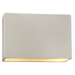 Ambiance Rectangle Closed Top Outdoor Wall Sconce - Matte White