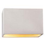 Ambiance Rectangle Closed Top Wall Sconce - Bisque