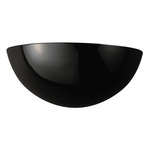 Ambiance Quarter Sphere Wall Sconce - Gloss Black