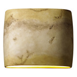 Ambiance Wide Oval Wall Sconce - Greco Travertine