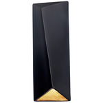 Ambiance 5890 Closed Top Wall Sconce - Carbon / Champagne Gold