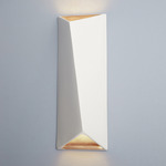Ambiance 5895 Wall Sconce - Matte White / Champagne Gold