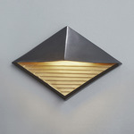 Ambiance Diamond Wall Sconce - Carbon / Champagne Gold