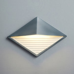 Ambiance Diamond Outdoor Wall Sconce - Midnight Sky / Matte White