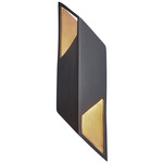 Ambiance Rhomboid Wall Sconce - Carbon / Champagne Gold