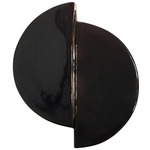 Ambiance Offset Circle Wall Sconce - Gloss Black