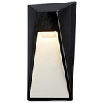 Ambiance Vertice Outdoor Wall Sconce - Gloss Black / Matte White