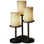 CandleAria Dakota Table Lamp - Dark Bronze / Amber