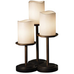 CandleAria Dakota Table Lamp - Dark Bronze / Cream