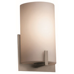 Fusion Century Wall Sconce - Brushed Nickel / Opal