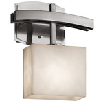 Clouds Archway Wall Sconce - Brushed Nickel / Clouds Resin