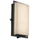 Clouds Avalon Outdoor Wall Sconce - Matte Black / Clouds Resin