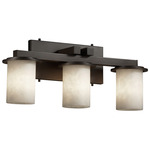 Clouds Dakota Bathroom Vanity Light - Dark Bronze / Clouds Resin