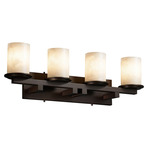 Clouds Dakota Bathroom Vanity Light - Dark Bronze / Clouds Resin
