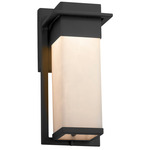 Clouds Pacific Outdoor Wall Sconce - Matte Black / Clouds Resin