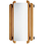 Domus Trommel Wall Sconce - Beech Wood / White