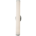 Fusion Elliptic Bathroom Vanity Light - Brushed Nickel / Opal