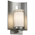 Fusion Atlantic 7591 Outdoor Wall Sconce - Brushed Nickel / Ribbon