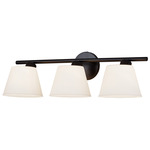 Envoy Bathroom Vanity Light - Matte Black / Opal