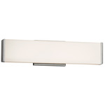 Fusion Latitude Bathroom Vanity Light - Brushed Nickel / Opal