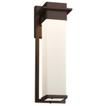Fusion Pacifica Large Outdoor Wall Sconce - Dark Bronze / Opal
