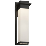 Fusion Pacifica Large Outdoor Wall Sconce - Matte Black / Opal