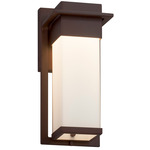 Fusion Pacific Outdoor Wall Sconce - Dark Bronze / Opal