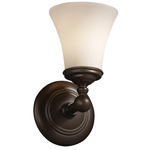Fusion Tradition Wall Sconce - Dark Bronze / Opal