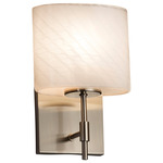 Fusion Union Wall Sconce - Brushed Nickel / Weave