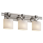 Fusion Argyle Bathroom Vanity Light - Brushed Nickel / Opal