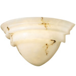 LumenAria Classic Wall Sconce - Faux Alabaster