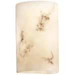 LumenAria Cylinder Wall Sconce - Faux Alabaster