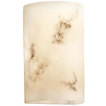 LumenAria Cylinder Wall Sconce - Faux Alabaster