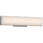 Porcelina Bathroom Vanity Light - Brushed Nickel / Waves Porcelain