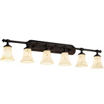 LumenAria Tradition Bathroom Vanity Light - Dark Bronze / Faux Alabaster