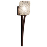 Veneto Luce Sabre 26 Wall Sconce - Dark Bronze / Clear Ripple