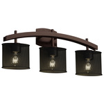 Wire Mesh Archway Bathroom Vanity Light - Dark Bronze
