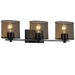 Wire Mesh Era Bathroom Vanity Light - Matte Black