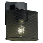 Wire Mesh Modular Wall Sconce - Matte Black