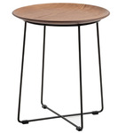 AL WOOD Side Table - Black / Dark Ash