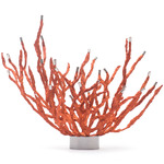 Coral Table Decor - Terracotta / Silver
