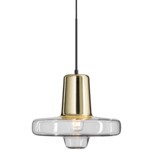 Spin Pendant - Polished Brass / Clear