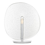 Lollipop Table Lamp - Matte White / Clear