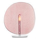 Lollipop Table Lamp - Matte White / Light Pink