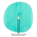 Lollipop Table Lamp - Matte White / Turquoise