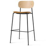 Co Upholstered Seat Counter/Bar Chair - Natural Oak / Dakar Cognac Leather