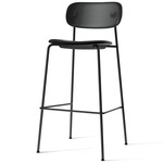 Co Upholstered Counter/Bar Chair - Black / Dakar Black Leather